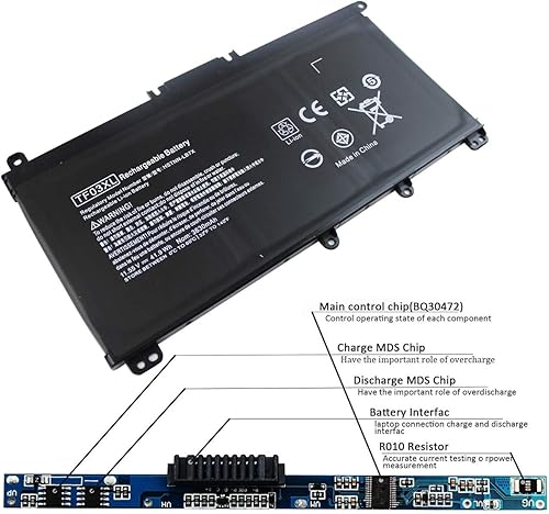 Miniatura 4 de LXHY 41.9WH Tipo TF03XL Batería compatible con HP Pavilion 15-CC 15-CD 15-CC154CL 15-CC060WM 15-CC152OD 15-CC055OD 17-AR050WM HSTNN-IB7Y 920046-121