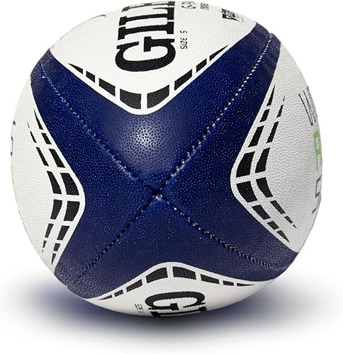 Miniatura 10 de World Rugby Shop X Gilbert G-TR4000 - Pelota de rugby para adultos y jóvenes, tallas 3, 4 y 5, cosida a mano, construcción de 3 capas