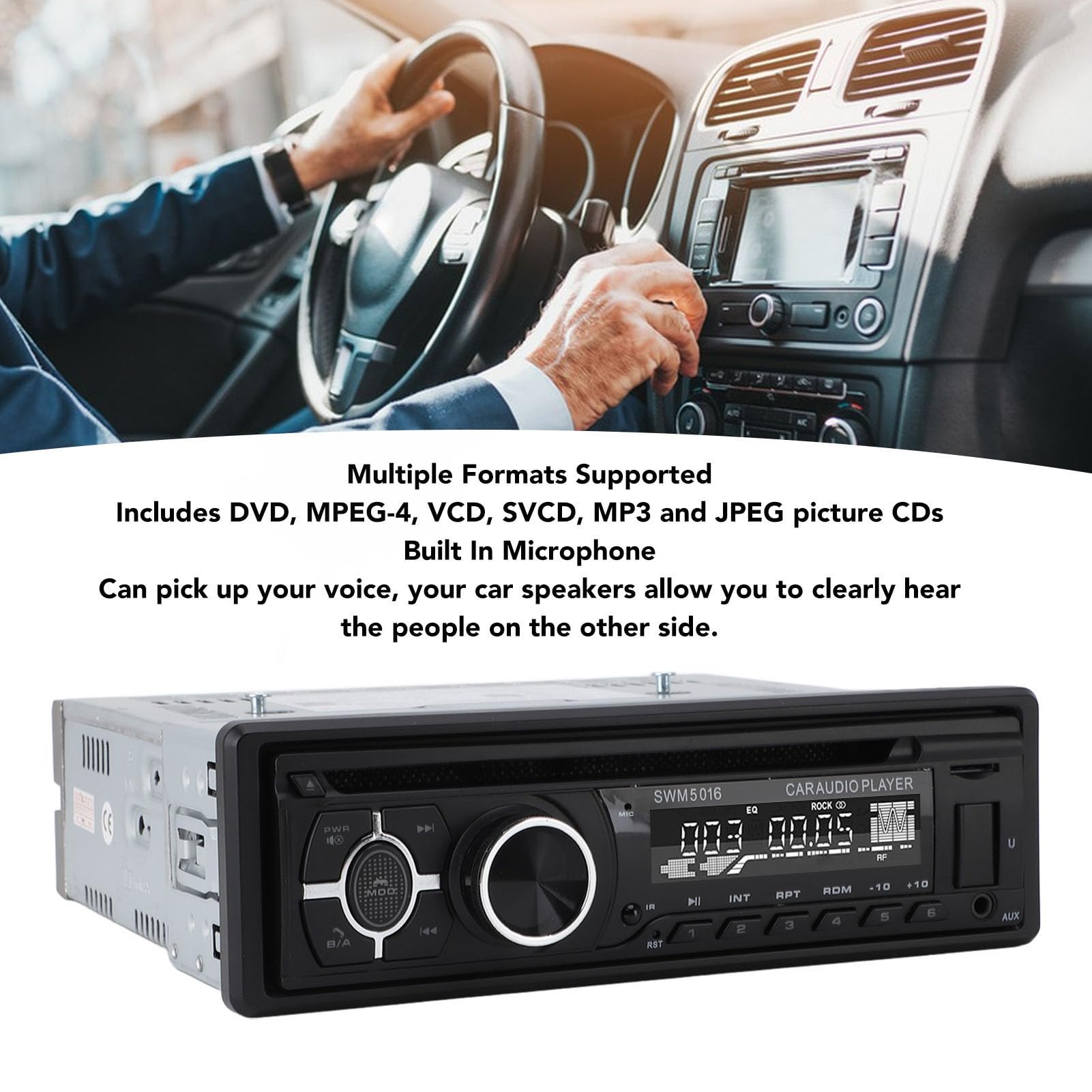 Samochodowy Odtwarzacz DVD, Stereofoniczny Odbiornik Radiowy USB Bluetooth MP3 z Pilotem, do Samochodów Ciężarowych Obsługa Kamperów DVD MP3 MPEG4 VCD Odtwarzanie JPEG