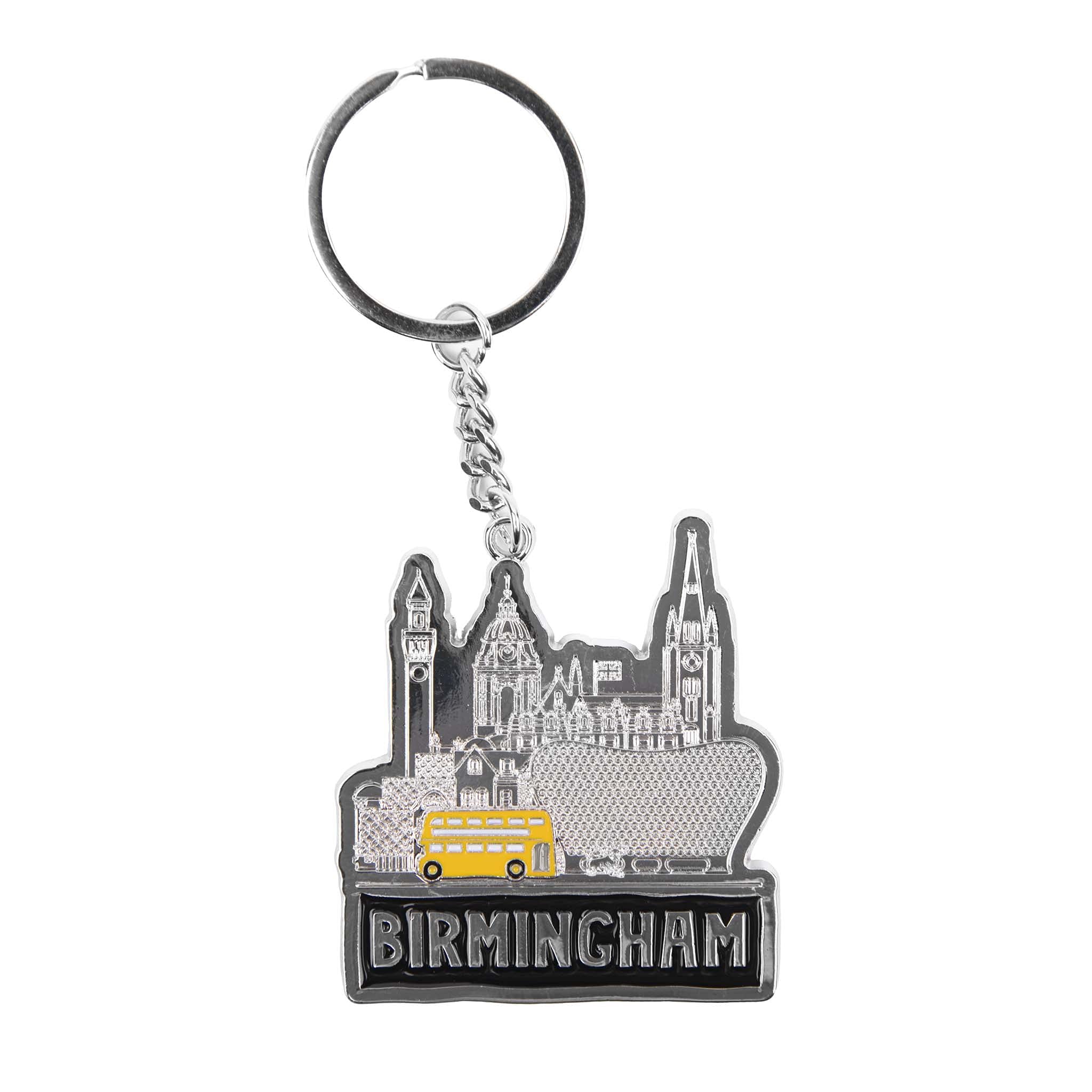 Eurostick Big City Birmingham Bull City Keyring Keychain Bagcharm (Birmingham Cityscape Keyring)