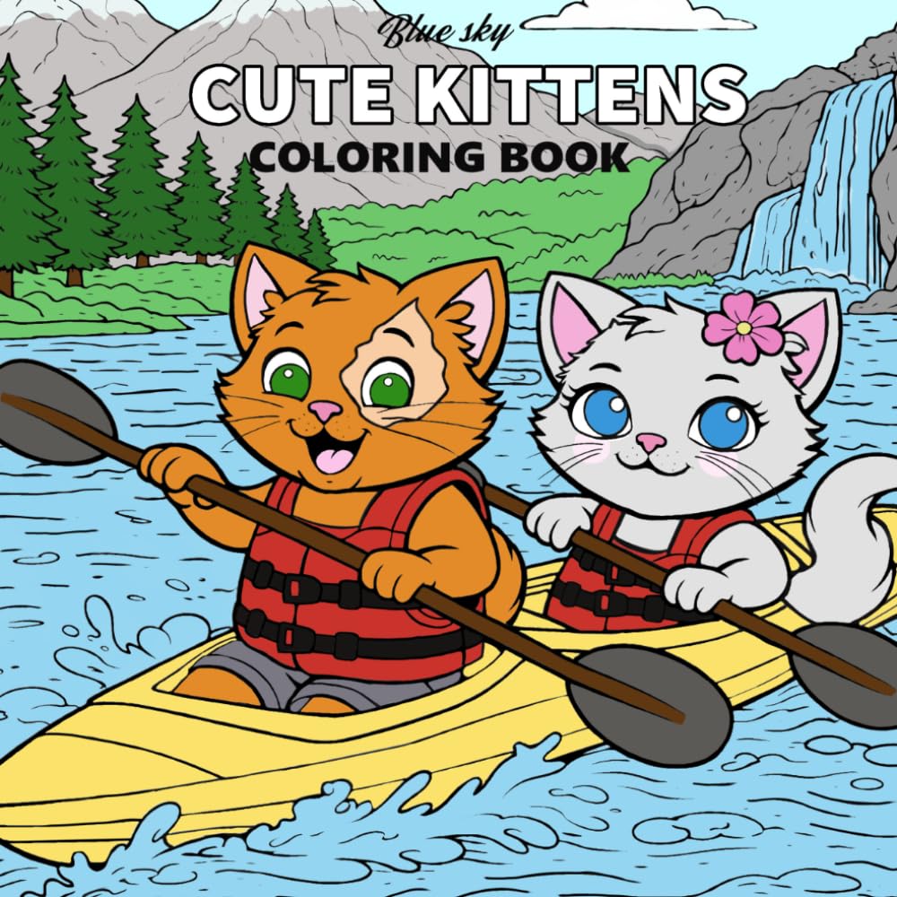 Cute Kittens: Coloring Book