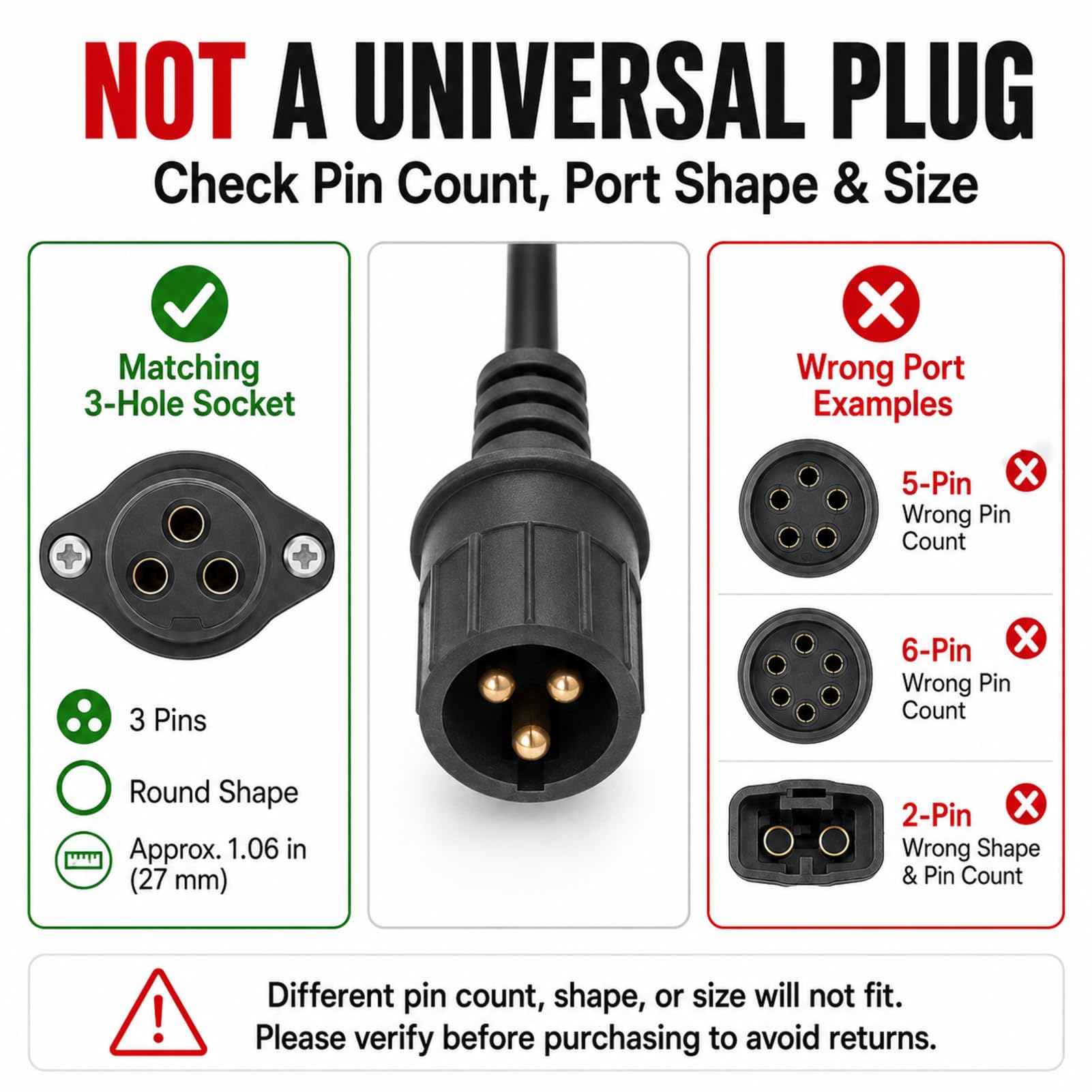 Telecomando per verricello a 3 pin, cavo da 2,8 m, interruttore portatile con spina, maniglia di ricambio per verricello elettrico su camion, SUV, ATV, UTV, fuoristrada