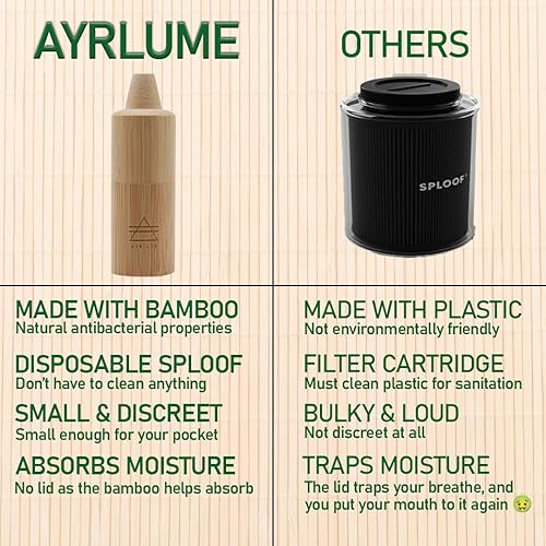 Miniatura 4 de Paquete de 3 filtros de aire de humo de bambú personal, eliminador de olores y humo, filtro compacto de tamaño de viaje, hogar y automóvil