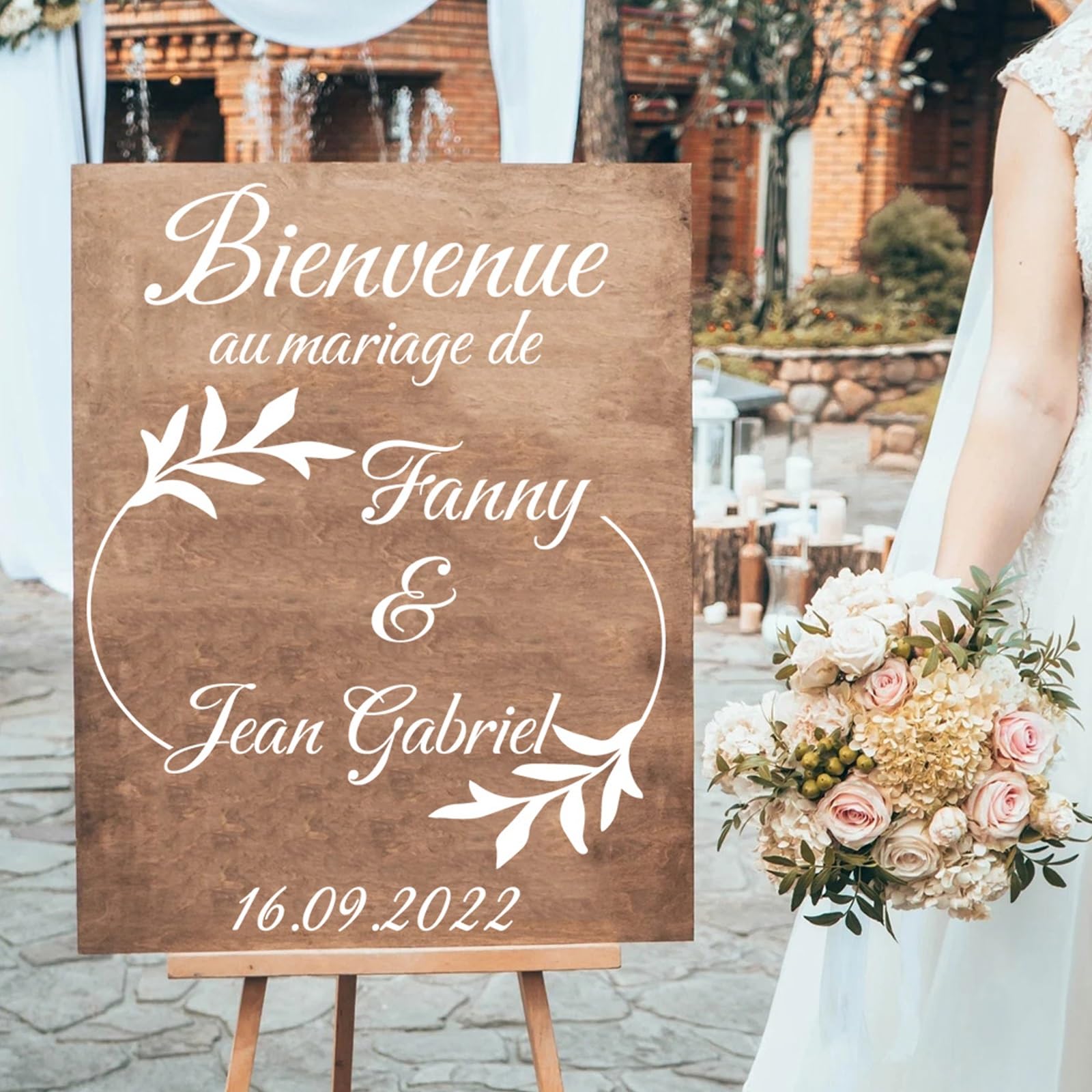 Stickers Personnalisables Événements - 25 Polices 19 Couleurs Pour Mariage Baptême