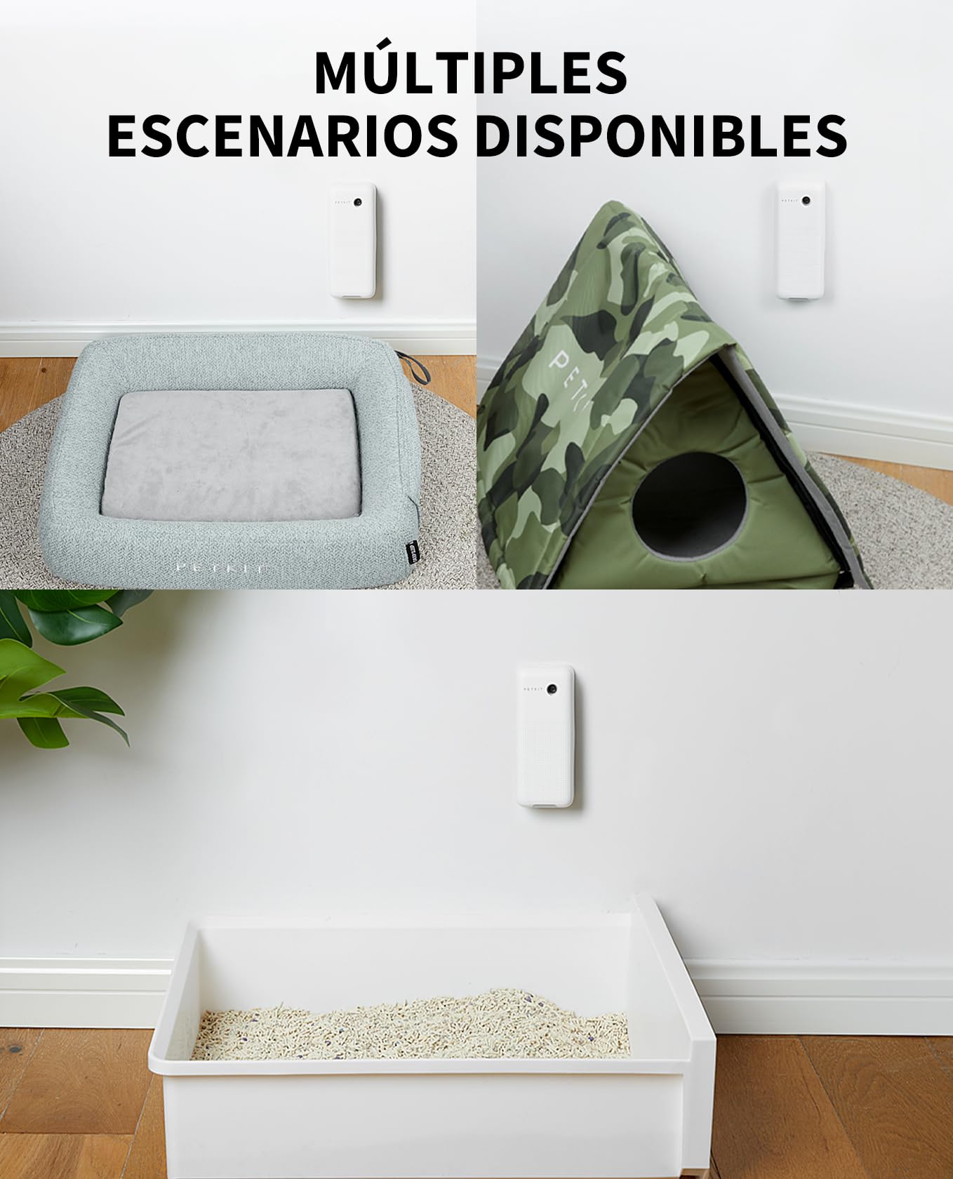 PETKIT Pura Air Smart Spray Eliminador de Olores, Desodorante Eliminador de Olores para Caja de Arena para Mascotas en el Hogar con Luz Inteligente, Control de App, No Apto para Pura MAX 2