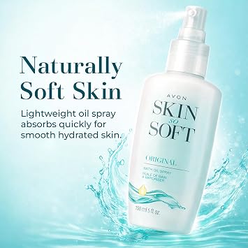 AVON Skin So Soft Original Bath Oil Spray with Pump - 5 oz