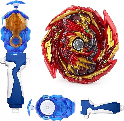 Bays Blade Battling Tops Bey Burst Spinning Starter Booster GT B-155 Master DiabolosDevolos. Gn Toys Metal Plastic Fusion Gift con B-184 LR Lanzador