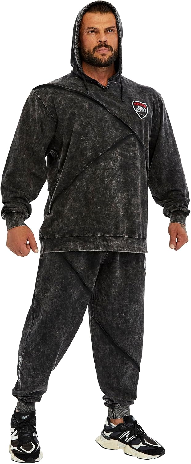 BGSM Men's Loose Fit Sweatpants, 100% Cotton Jooger Pants PNT1417