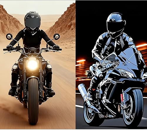 Miniatura 7 de 1Storm Casco integral para motocicleta, DOT para adultos, para bicicleta de calle, doble visera, protector solar con un escudo extra transparente