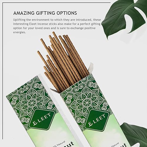 Miniatura 3 de Eleet Varillas de incienso Masala de 125 gm, paquete de 6 x 20, total de 120 varillas de incienso con soporte de madera para aroma de larga