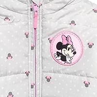 Vista 5 de Disney Minnie Mouse - Abrigo de invierno para niñas, chaqueta acolchada para niños pequeños