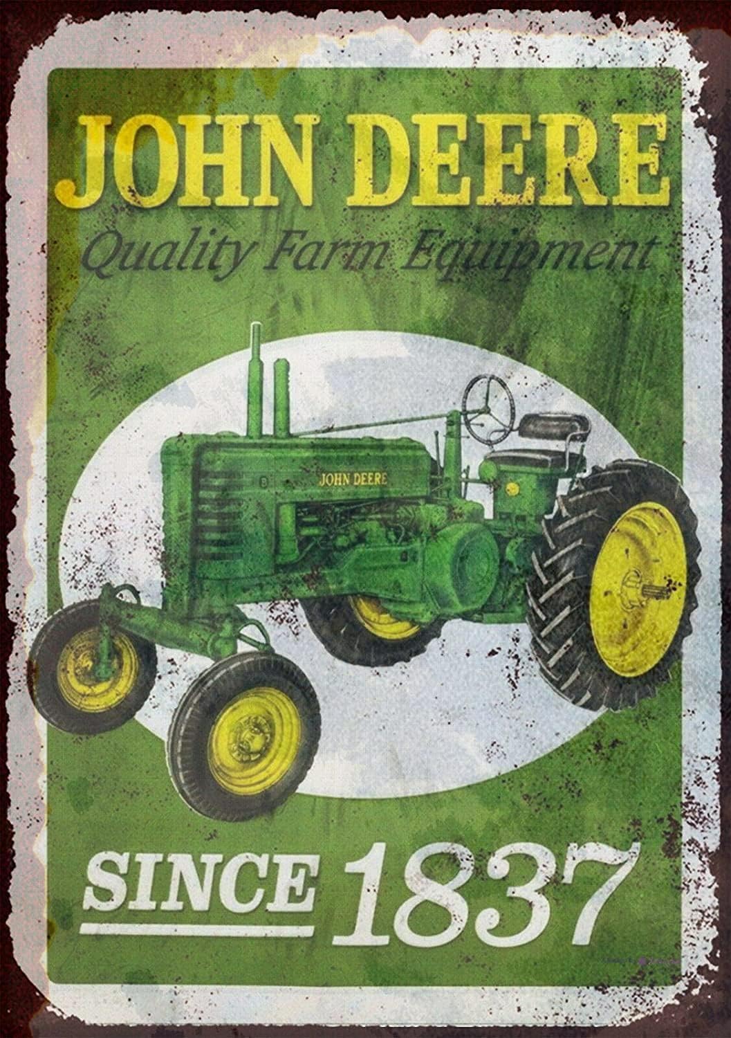 Tin Sign Deere Metal Vintage Art Poster Plaque Garage Home Wall Decor 12'' X 8'' Sign