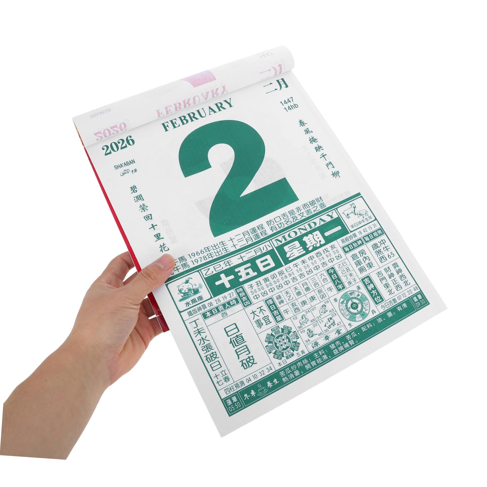 Calendario Annuale Tema Cavallo Carta da Parete Calendario Caratteri Grandi Include Festività e Date Propizie Decorazione Pratica per Casa e Ufficio