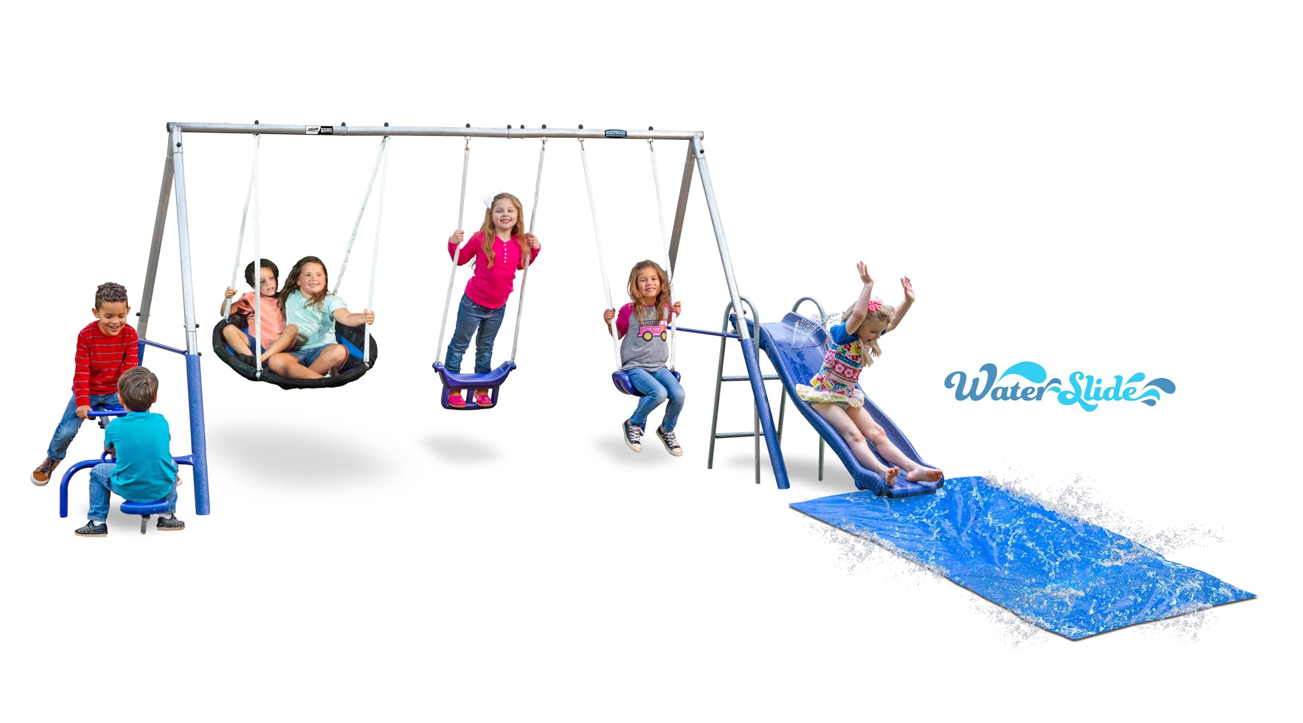 Amazon.com: Free N' Swing Plus with 5' Water Slide and 6' Sliding