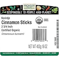 Vista 2 de Frontier - Palitos de canela orgánica, 2.75 pulgadas, 1 libra