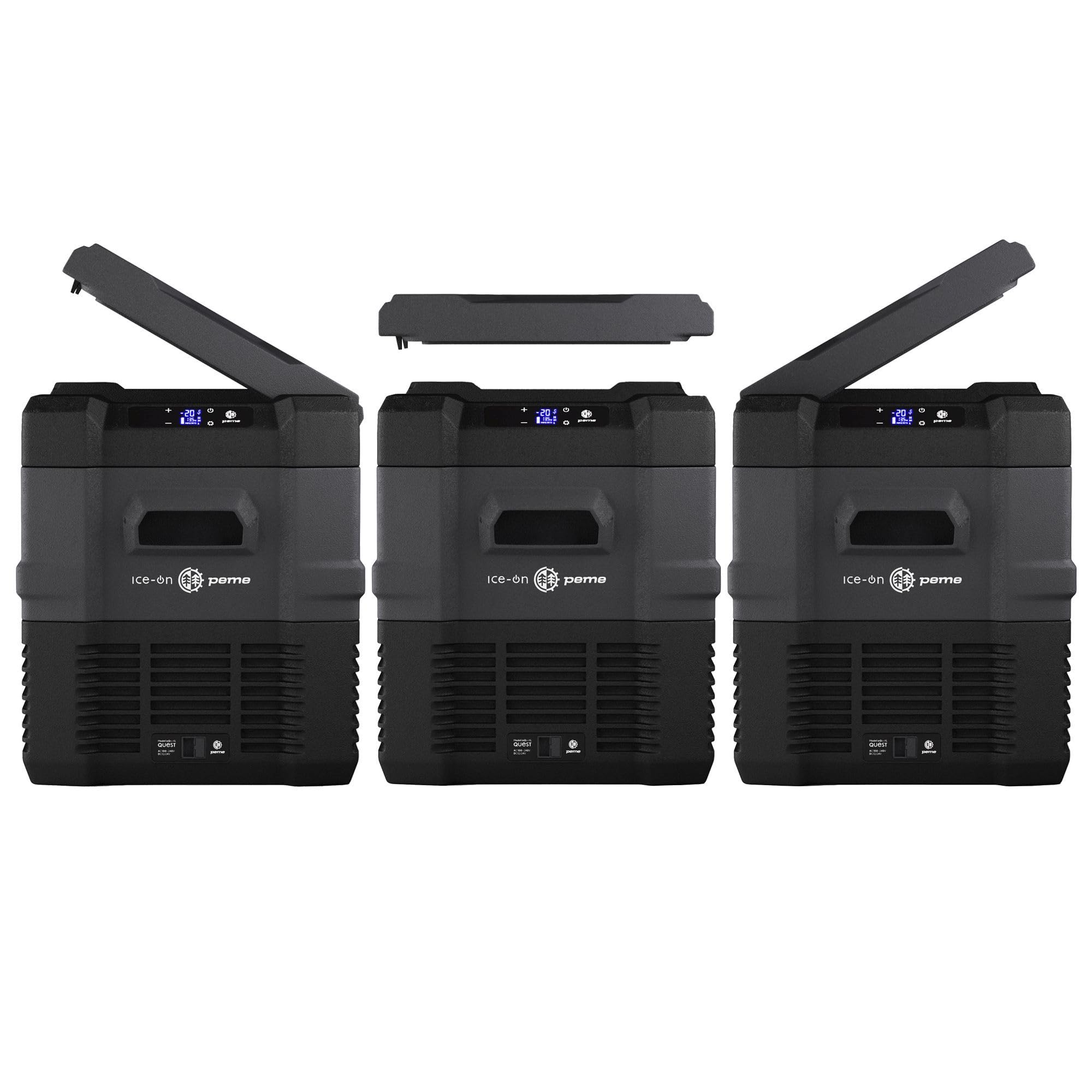 Peme Kühlbox Auto Kompressor Elektrisch Camping Kühlschrank Tragbar 35,3L 12V 24V 220-240V LCD Display