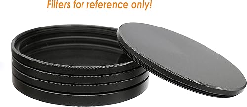 Vista 4 de Fotasy Casquillos de la pila del filtro del metal de 219.8 ft m, aleación de aluminio, delgado se adapta al filtro UV CPL Fader ND de 219.8 ft m