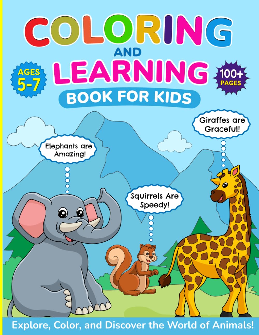 Colouring and Learning Book for Kids ages 5-7: Explore, Colour, and Discover the World of Animals: Fun Facts About Their Origins and Habitats.