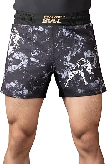 MMA Shorts for Training - Mens Grappling Fight Shorts for Muay Thai, BJJ, Boxing, Gym Workouts and Running Shorts