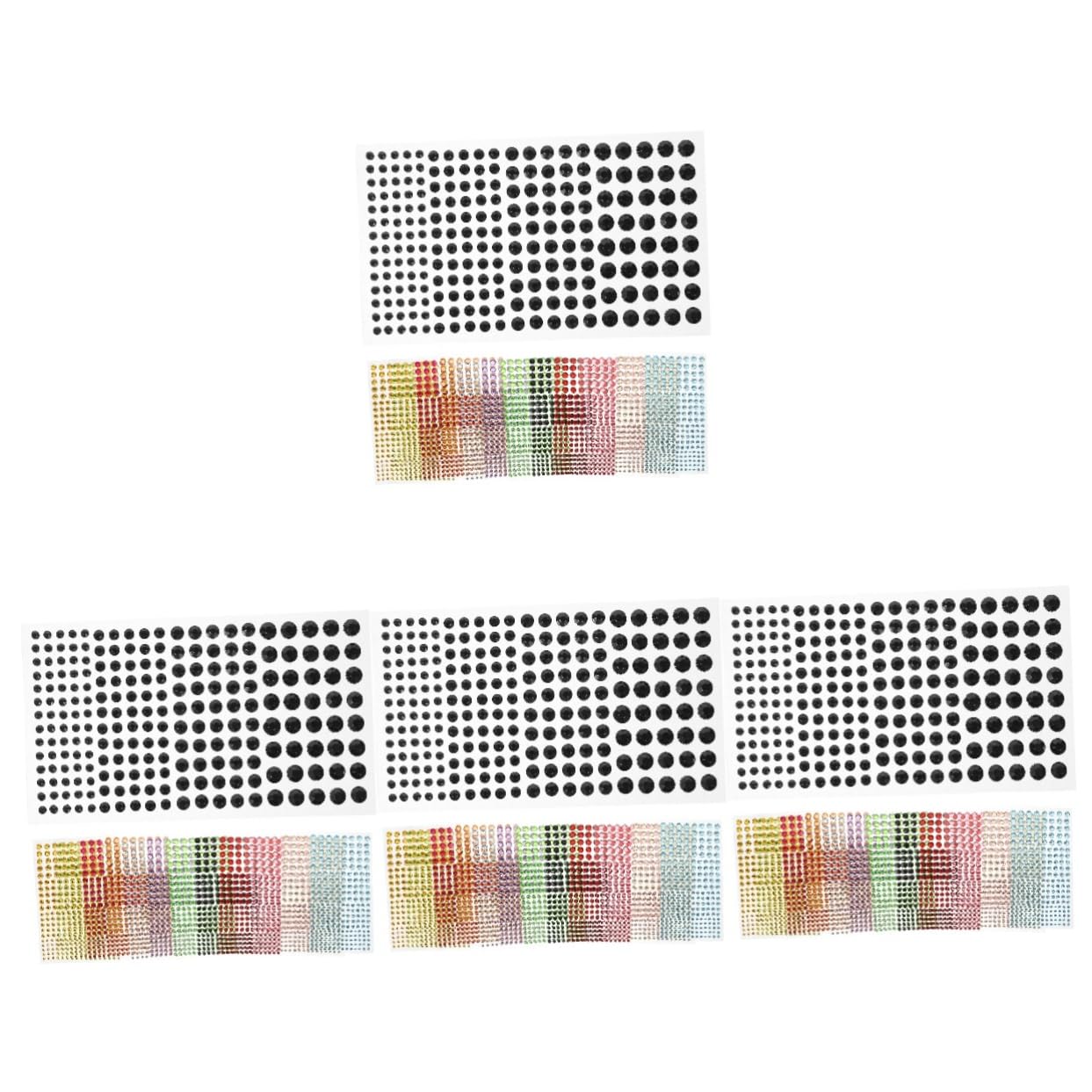 4 Set Adesivi Con Diamanti Gemme Del Viso Gemma Del Viso Trucco Etichetta Adesivo Decorazioni Unghie Adesivi Per Gioielli Per Il Viso Gioielli Facciali Acrilico 12 Fogli*4
