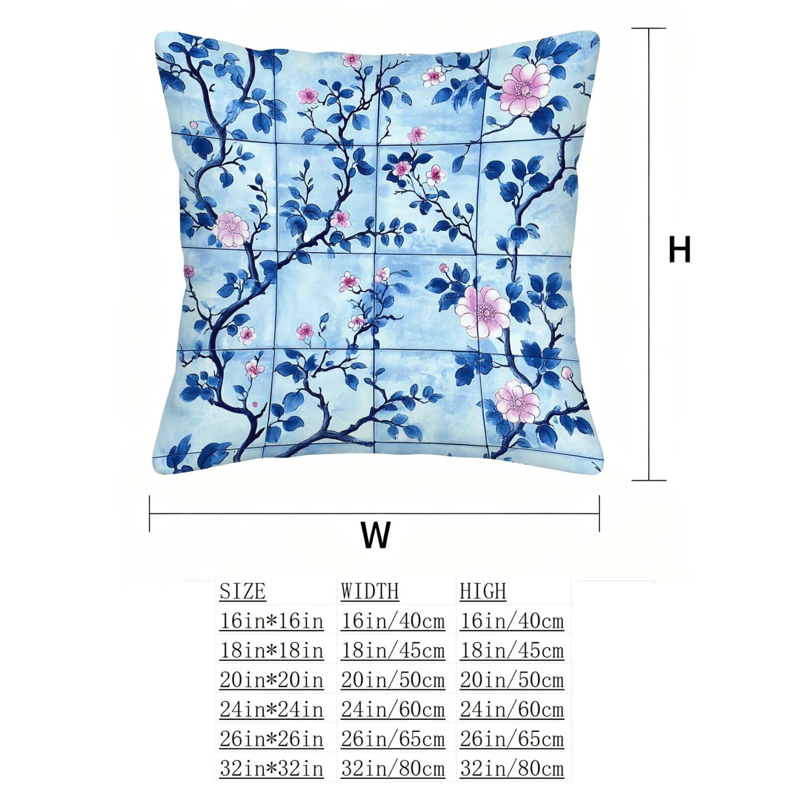 Azul Funda Cojin 60x60 Bohemia Funda Almohada 60x60 Cojines Sofa Súper Suave Fundas Cojines Decorativos Fundas Almohadas 4 Piezas Almohada Cervicales y Cuello, para Hogar Cama Salon Decoracion E - 573