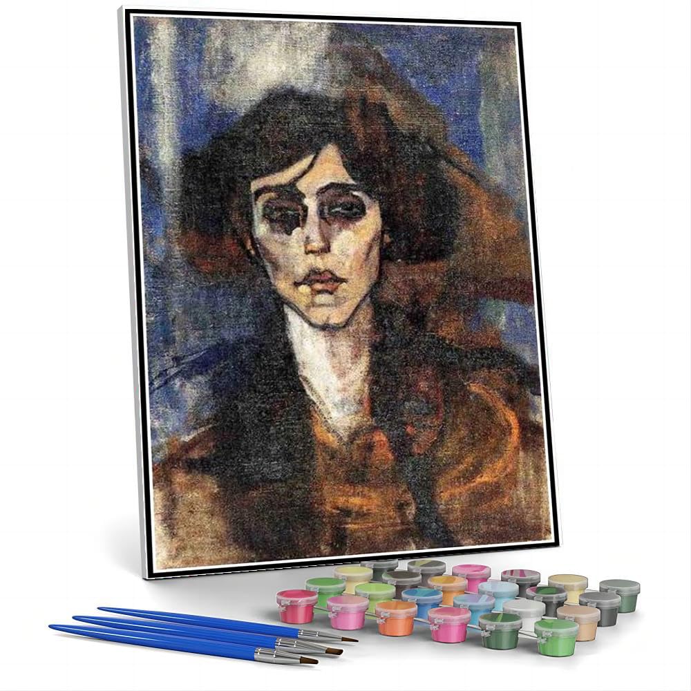 Number Painting for Adults Portrait of Maude Abrantes Painting by Amedeo Modigliani Paint by Numbers Kit for Kids and Adults