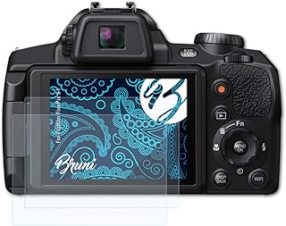 Bruni Screen Protector compatible with Fujifilm FinePix S1 Protector Film, crystal clear Protective Film (2X)
