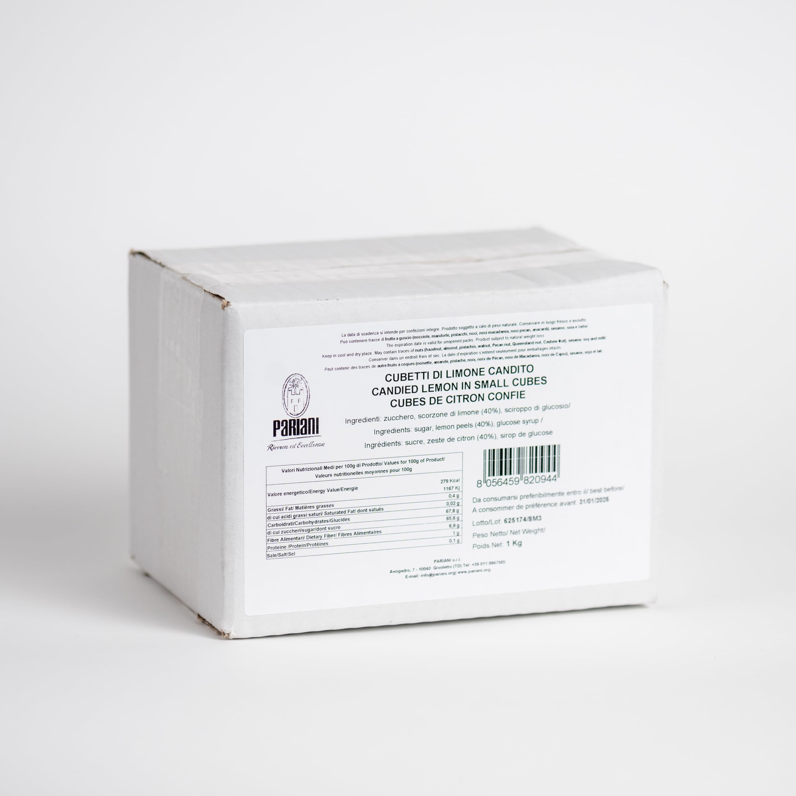 Pariani - Cubetti di Limone Candito, 1Kg