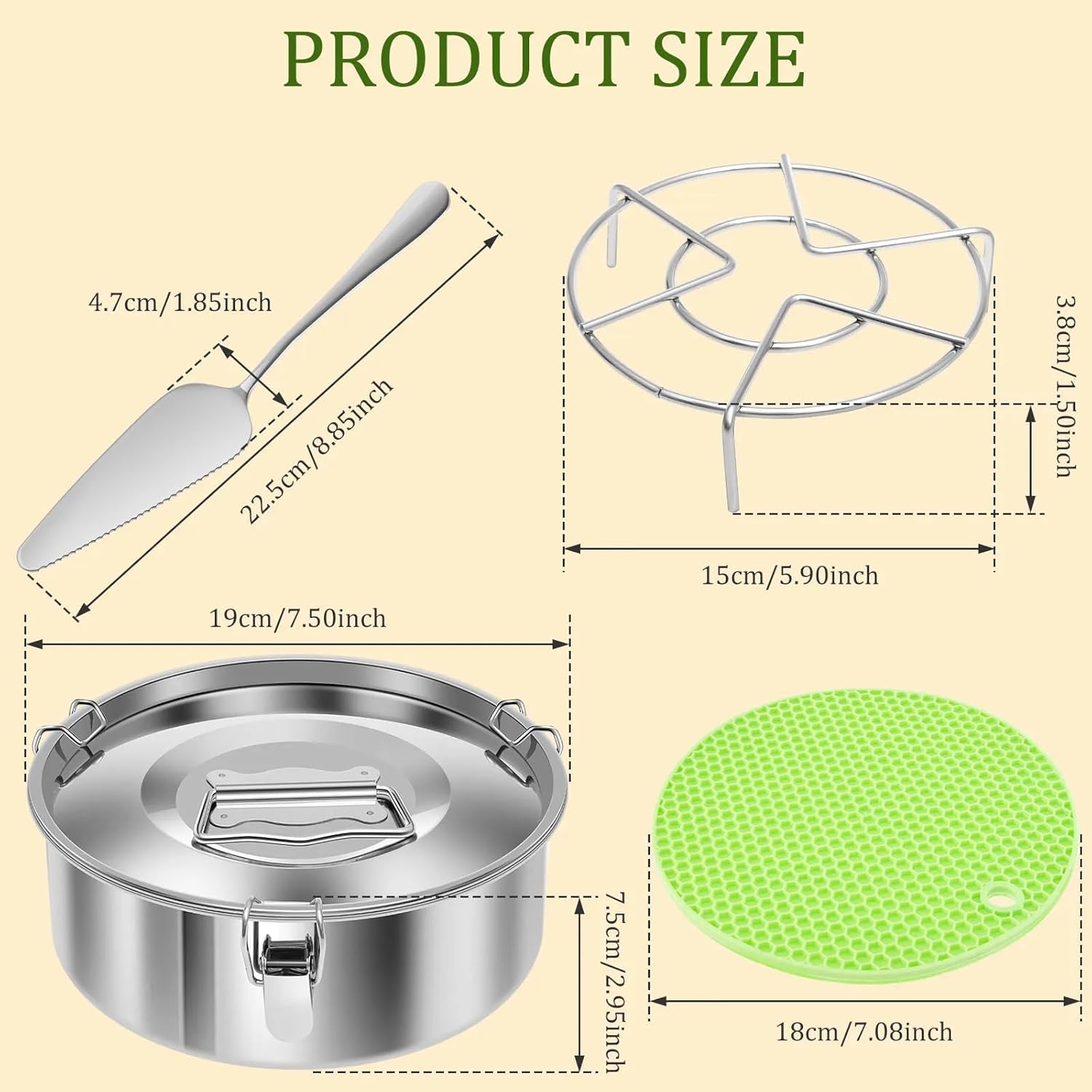 Flan Mold 304 Stainless Steel Cake Baking Flan Pan Mold with Spatula Portable Flan Mould for Cake Making Kitchen Baking Supplies(Silver Style 3)