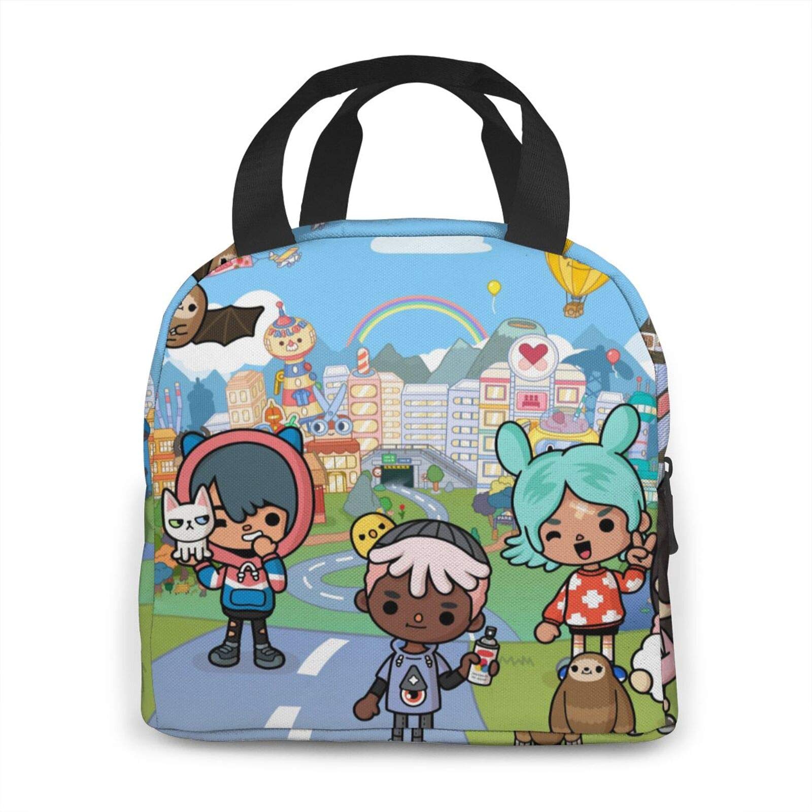 Zhousongst Toca Life World Portable Insulated Lunch Bag Picnic Bags Box with Front Pocket Buy