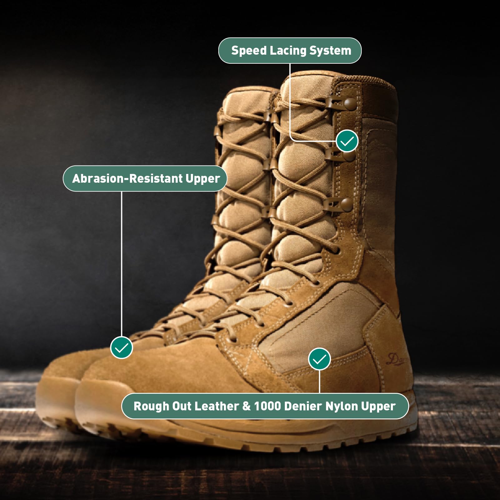 Dannertachyon Tactical Boots For Men Ultralight Fast Drying