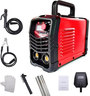 Mini Welding Machine 110V Plug, 225A Stick ARC Welder Machine IGBT Digital Smart VRD Hot Start with Wire、Tongs, Ground Wire, Clip, Mask and Gloves.fits Below 3.2mm Welding rods