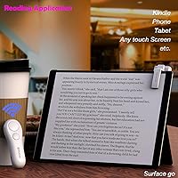 Vista 5 de SK SYUKUYU RF Remote Control Page Turner for Kindle Reading Ipad Surface Comics, iPhone Android Tablets Reading Novels Taking Photos(White)