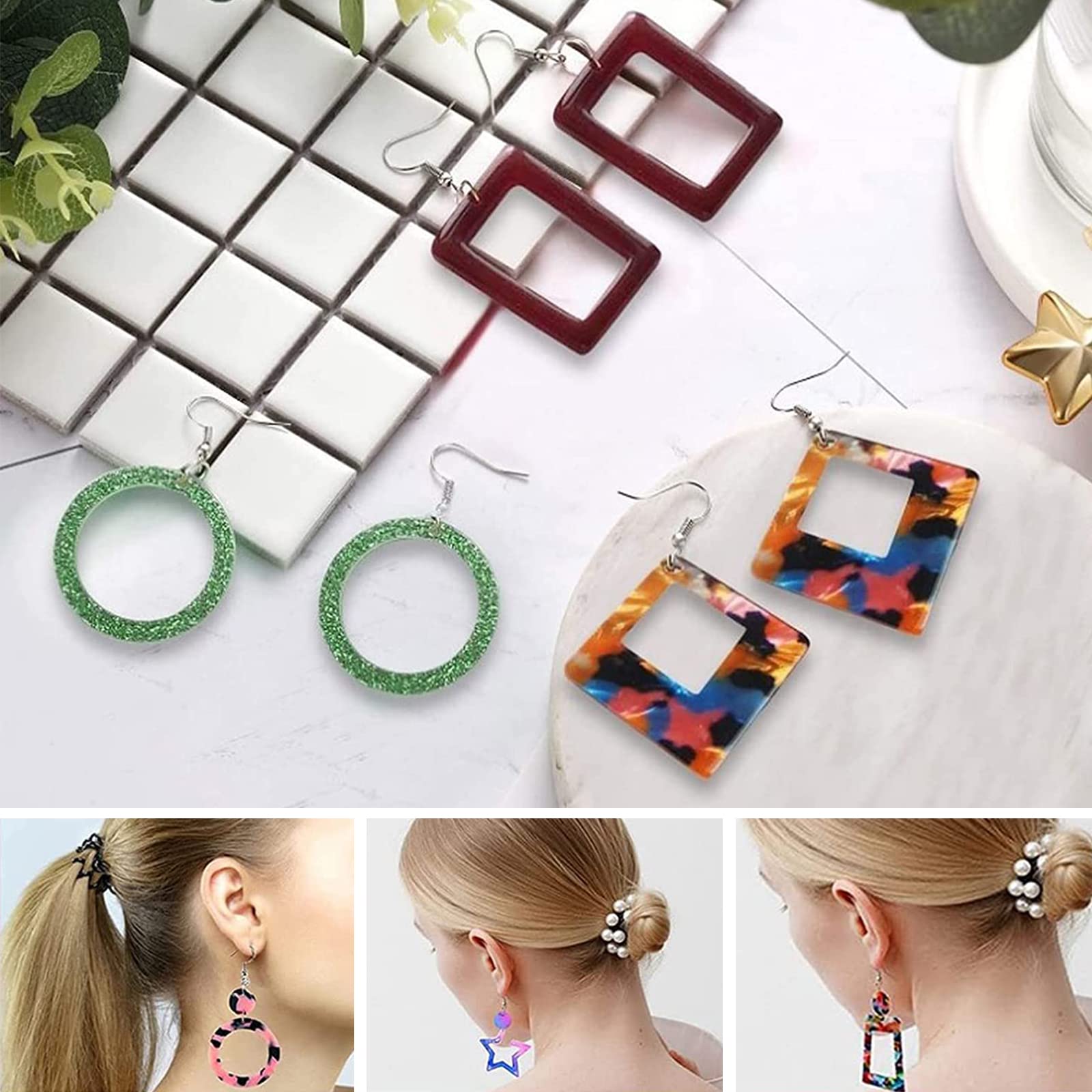Moule Silicone Pour Boucles D'oreilles En Forme D'éclair - Pour Résine époxy Et Bijoux DIY - Réutilisable