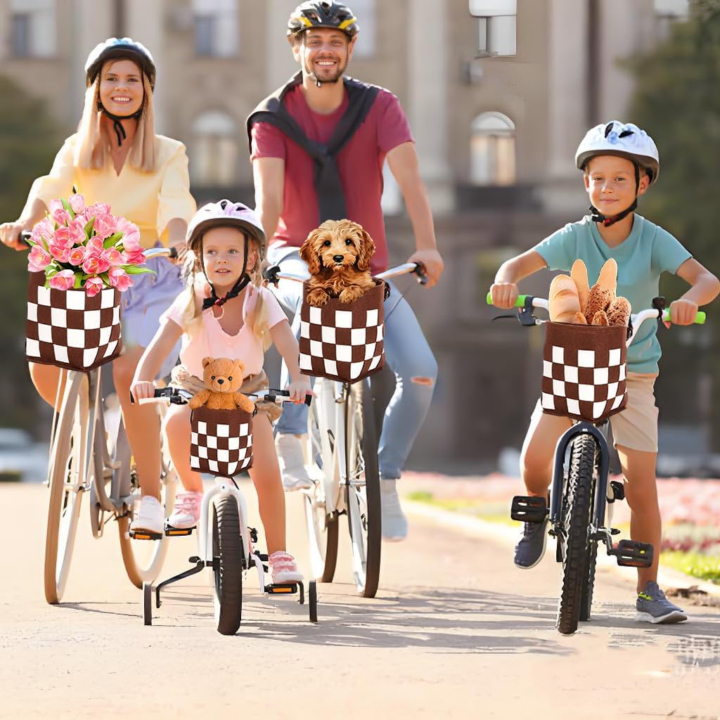 Front Bike Basket for Women and Men,Easy to Install Bicycle Basket for Boys and Girls, Dog Bike Basket, Kids Bicycle Accessories image 2