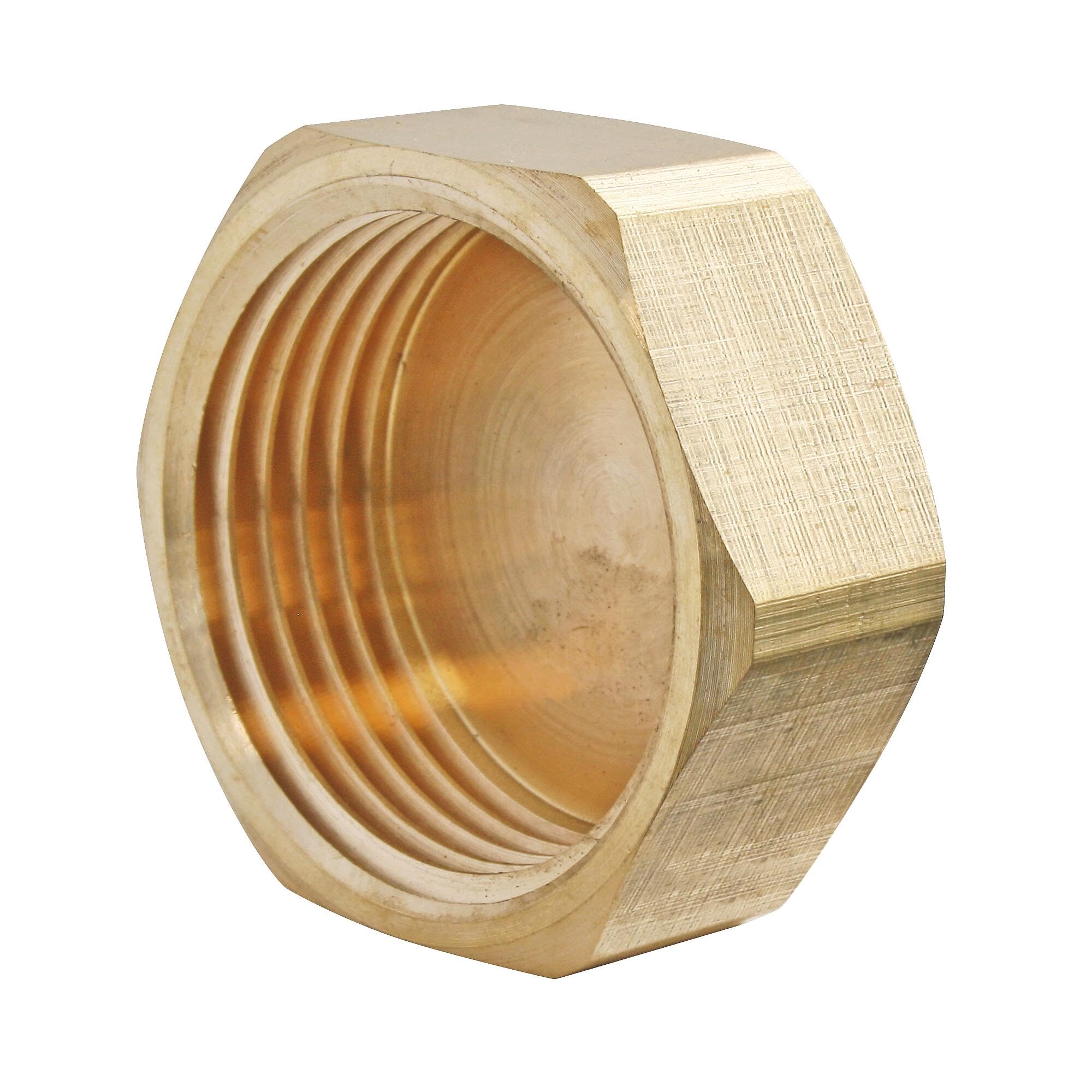SOMATHERM FOR YOU, 20/27 Female Raw Brass Plug - 2pcs Pouch for Plumbing Connectors, Compatible with All Threaded Brass Connectors, Flat Seal Seal