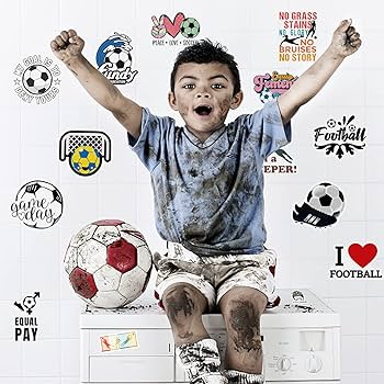 Amazon.co.jp: 100枚キッズサッカーステッカーウォーターボトル