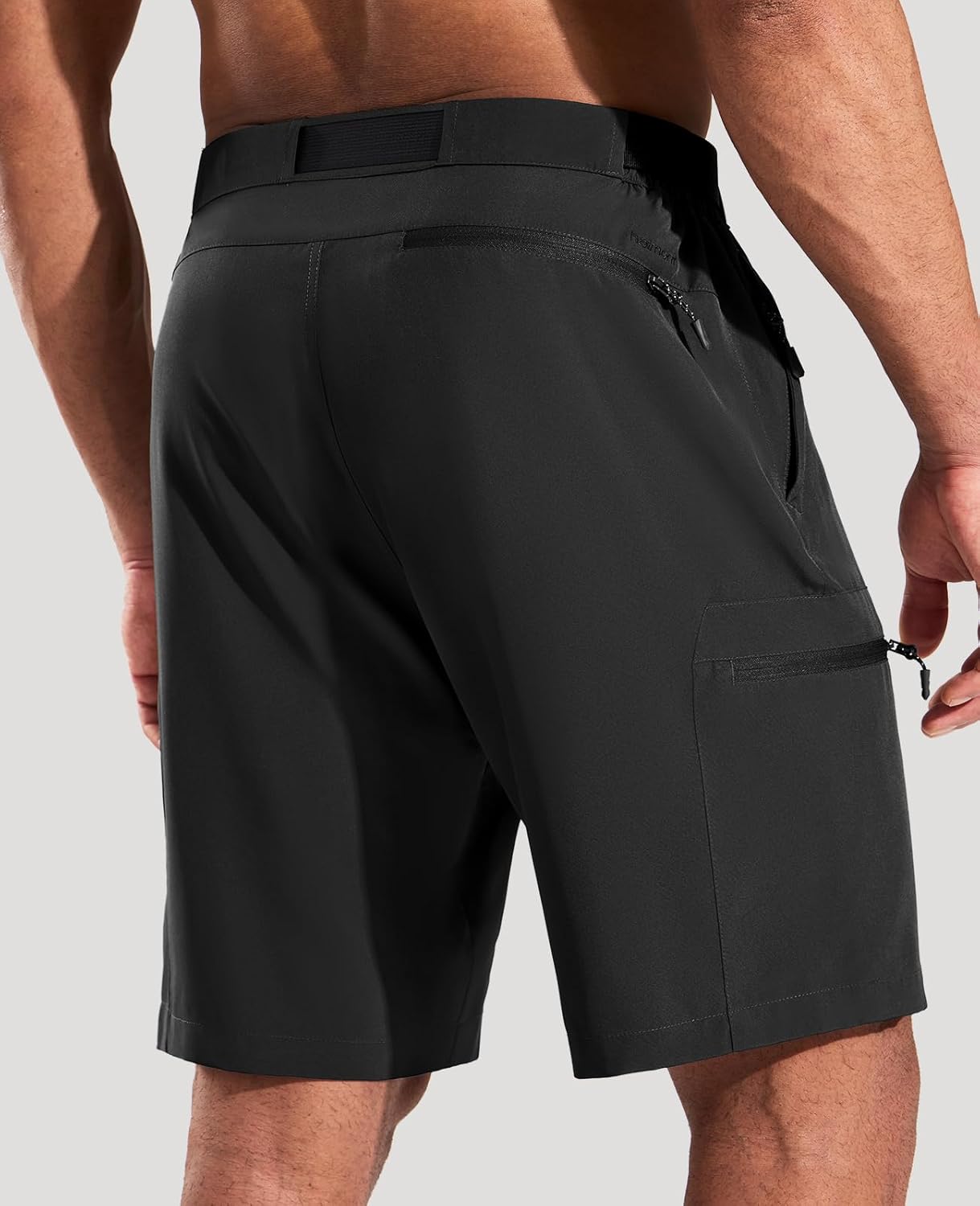 Haimont Men's Hiking Cargo Shorts 9" Lightweight Quick Dry Tactical Shorts 5 Zipper Pockets Fishing Travel Camping - Image 2