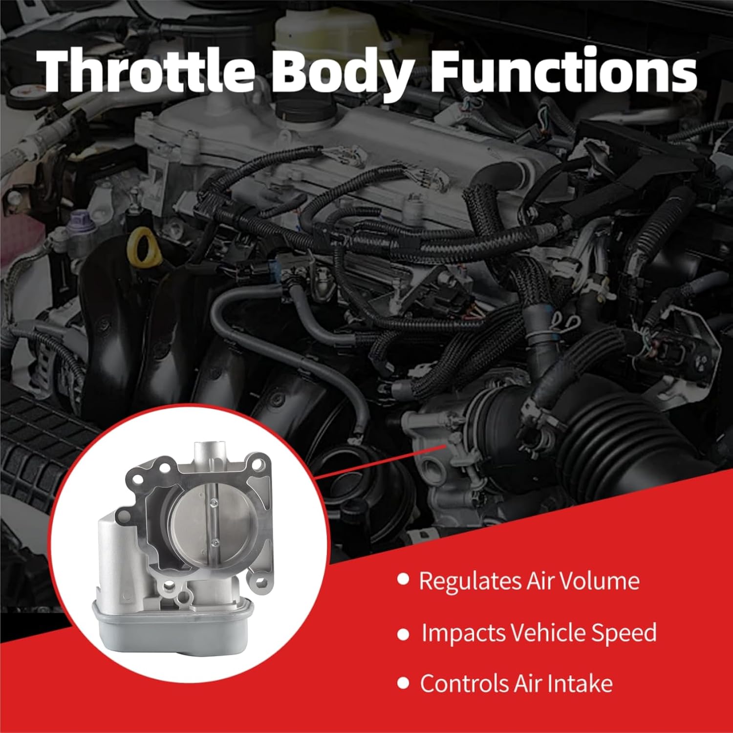 Electric Throttle Body for Chevrolet Cobalt L4 2.2L 2005-2006 Pontiac G4 L4 2.2L 2005-2006 Saturn Ion L4 2.2L 2005-2006 [337-05390, 12568796, 25312094, 12791257]