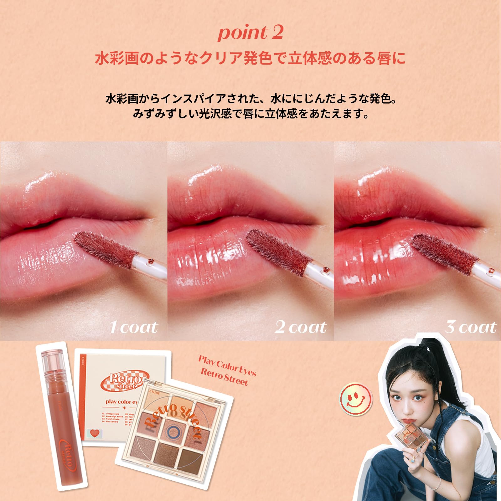 Amazon | ETUDE [エチュード公式] グロウ フィクシングティント レトロ