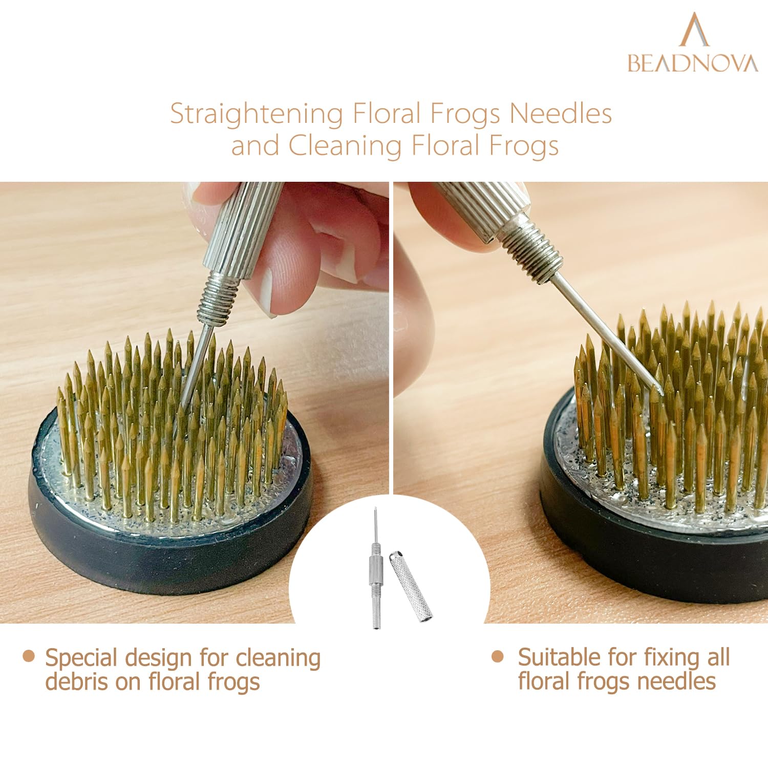 Amazon.co.jp: BEADNOVA Kenzan ニードルストレートナー フラワー