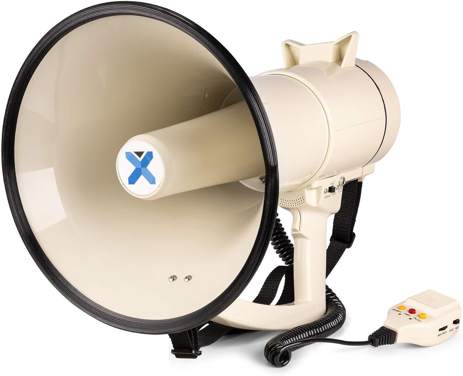 VONYX MEG0120 Megaphone side view with microphone