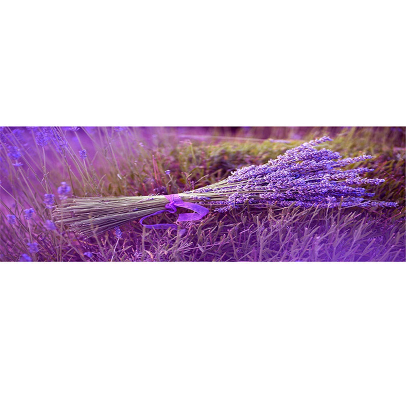 DIY 5D Diamante Pintura Bordado Kits Completo lavanda Large Size Mosaico Diamond Painting Adultos/Niños Rhinestone Punto de Cruz Diamante Arte Artesanía Casa Decor de La Pared -Round Drill,20x60inch