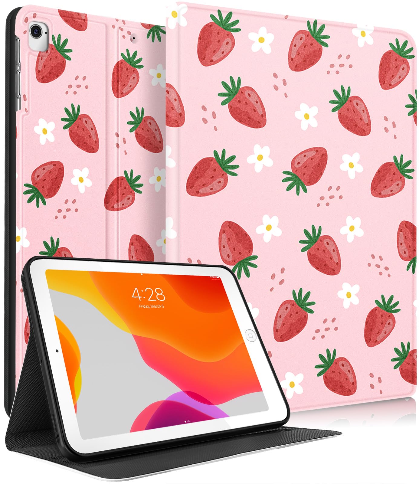 Uppuppy for iPad 5th/6th Generation Case, for Apple iPad Air 1st/2nd Gen, for iPad Pro 9.7 Inch Case Cute Kids Girls Women Girly Kawaii Teens