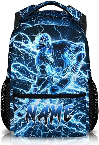 Boys Personalised School Backpack   Custom Name Kids Rucksack for Primary & Middle School   Durable Lightweight School Bag   Optional Matching Lunch Bag & Pencil Case Available