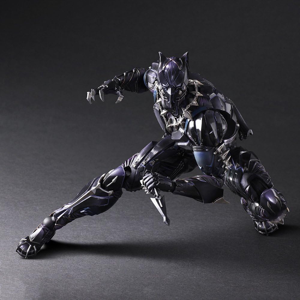 Square-Enix Abysse Corp_AFGSQX262 Marvel-Variant Play Arts-Kai-Black Panther, Multi Colour