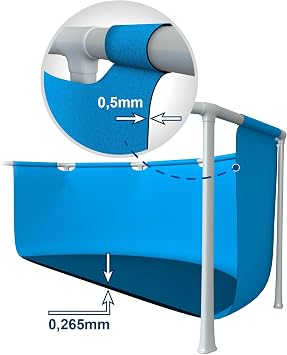 Intex Metal framed pool – above ground pool – blue – Ø 305 x 76 cm