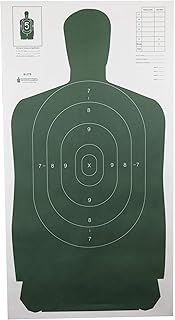 Law Enforcement Targets B-27S Standard Silhouette Target 24x45 Inch Green 100 Per