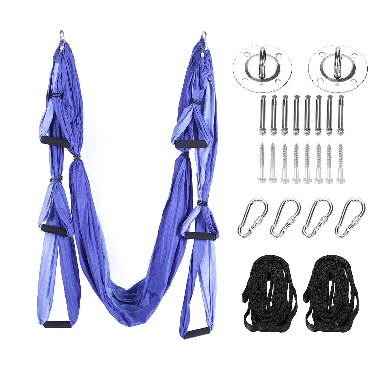 Aerial Yogatuch Ausrüstung enthalten 2 Erweiterungen Riemen und Decke Montage-Kit Aerial Yoga Towel Sensory Swing