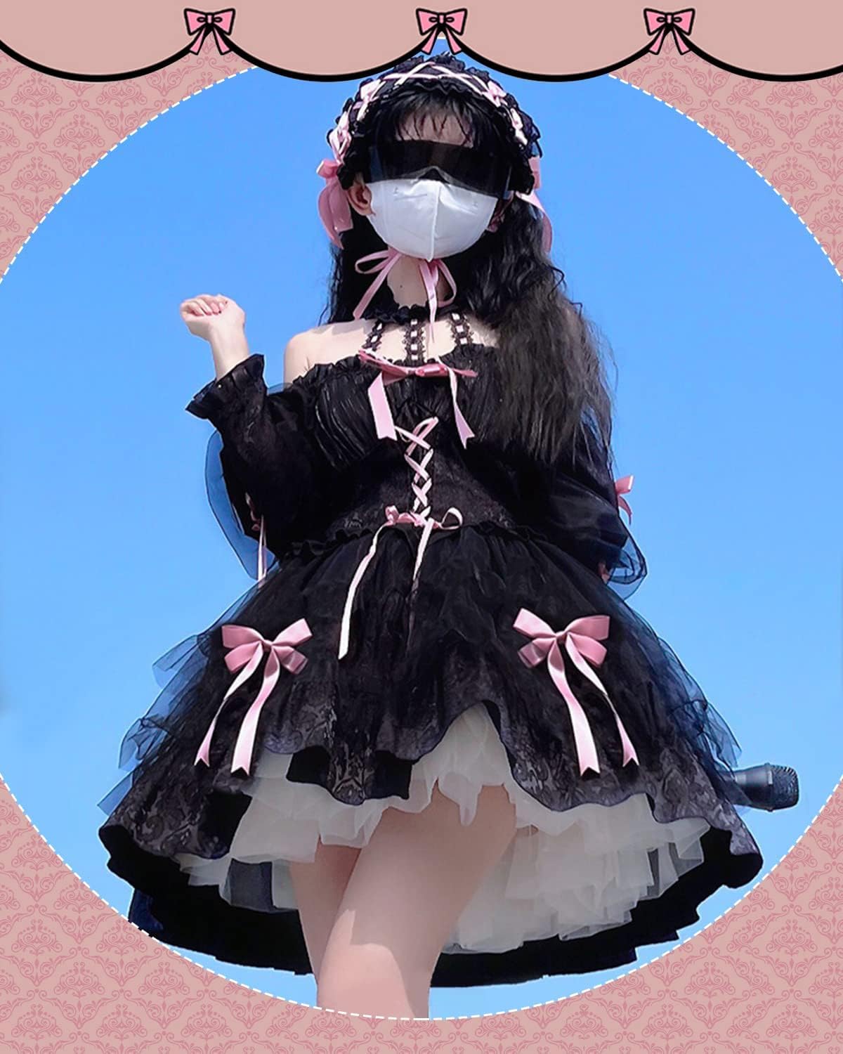 Amazon.co.jp: ロリータ ゴスロリ ワンピース 衣装 ロリータ コスプレ